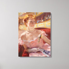 Toile Femme américaine avec collier perle et robe rose