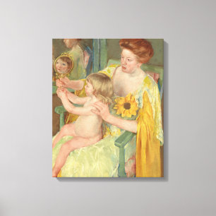 Toile Femme au tournesol   Mary Cassatt