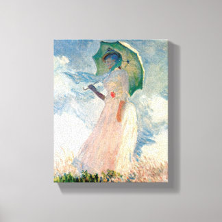 Toile Femme avec Parasol Claude Monet Art Vintage 1886