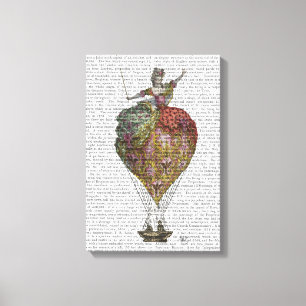 Toile Femme de ballon à air chaud