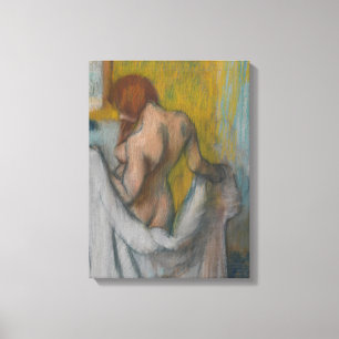Toile Femme d'Edgar Degas   avec une serviette