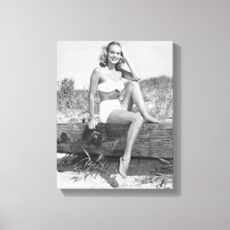 Toile Femme en Bikini