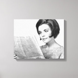 Toile Femme Lecture journal