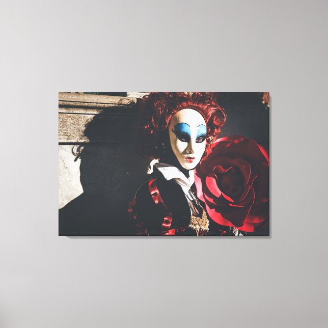 Toile Femme masquée au carnaval de Venise (Recto)