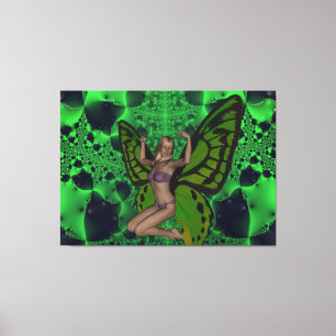 Toile Femme papillon
