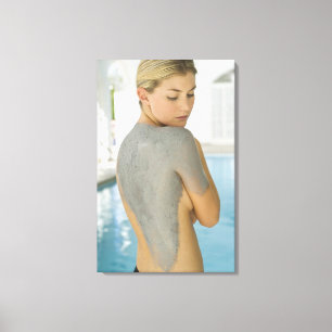 Toile Femme recevant un traitement de la peau spa