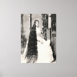 Toile Femme victorienne aux cheveux longs