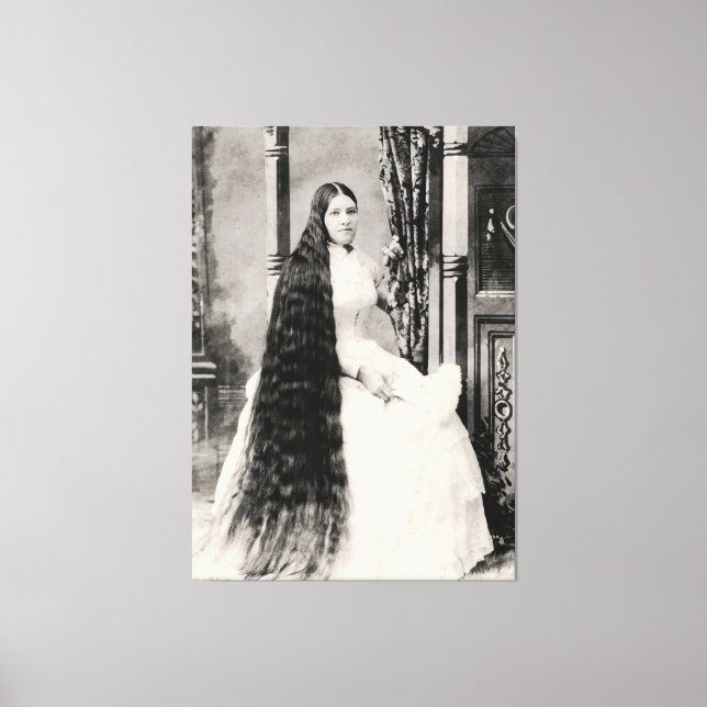 Toile Femme victorienne aux cheveux longs (Recto)