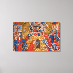 Toile Femmes de Scythian assiégeant leurs ennemis