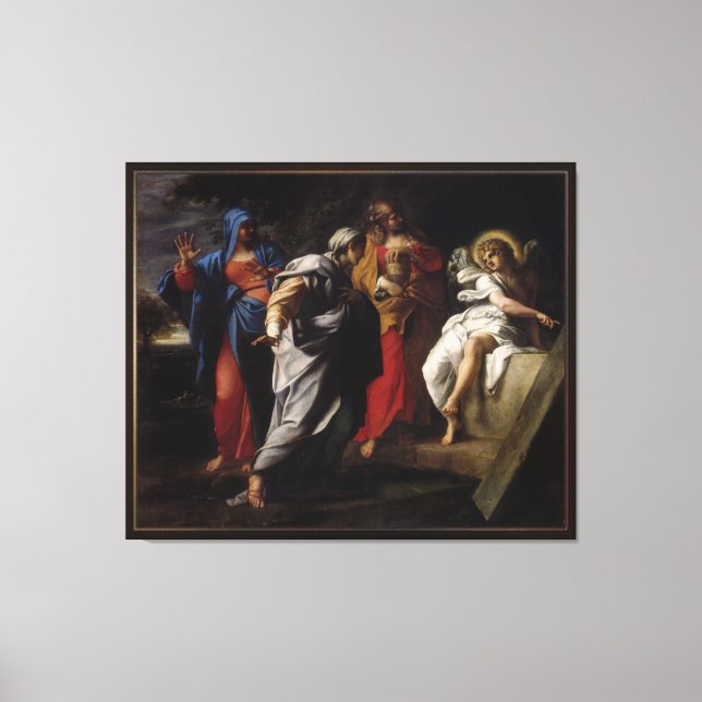 Toile Femmes saintes à la tombe du Christ par Annibale C (Recto)