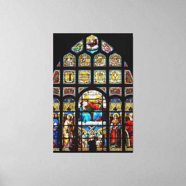 Toile Fenêtre en verre de l'église (Recto)