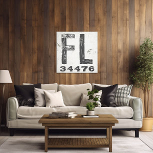 Toile Ferme Rustic State Zip Code Floride