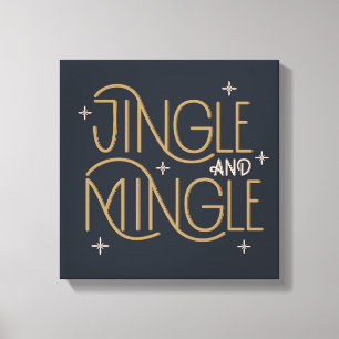Toile Festive Jingle et Mingle Holiday Design