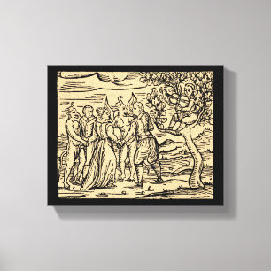 Toile Festivités de Satan et de sorcières 8x10