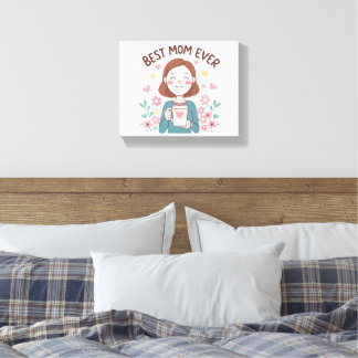 Toile Fête des Mères feutrée Conception pour les cadeaux
