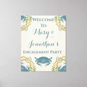 Toile Fête du crabe Crabes bleus, Fiançailles