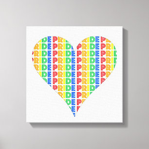 Toile Fête du mois des Gay pride LGBT Rainbow Letters