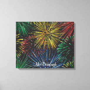 Toile Feu d'artifice dans le ciel