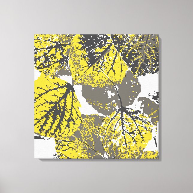 Toile feuille aspen (Recto)