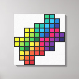 Toile Feuille coloré