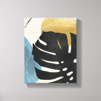 Feuille de palme d'art Abstraite minimaliste géomé