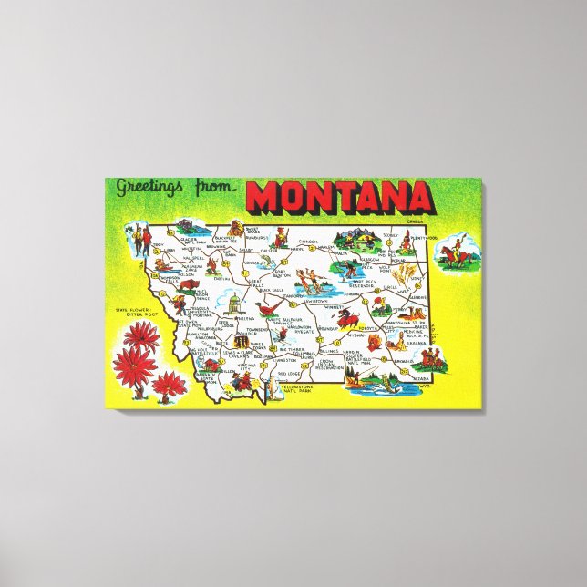 Toile Feuille de route de l'État, salutations de (Recto)