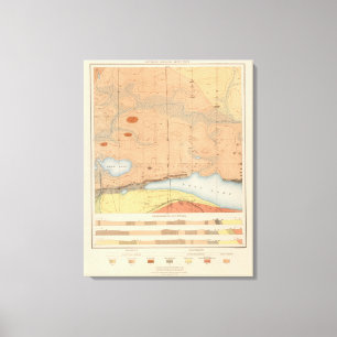 Toile Feuille détaillée XXVII de géologie
