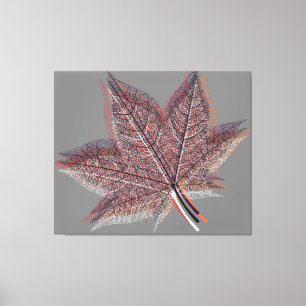 Toile Feuille d'hiver