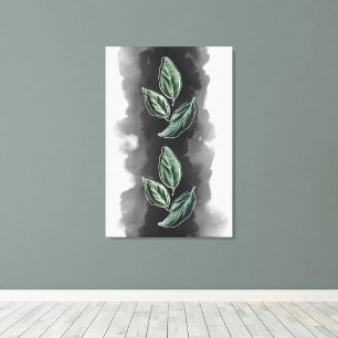 Toile Feuilles botaniques modernes et élégants