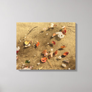 Toile Feuilles d'automne flottantes