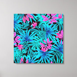 Toile Feuilles tropicaux