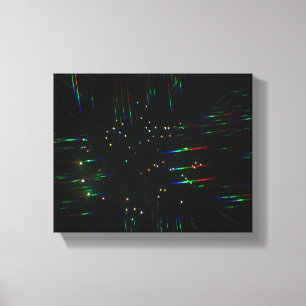 Toile Feux d'artifice à travers des lunettes 3D 3 