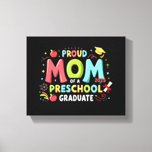 Toile Fière Maman D'Un Diplôme D'Études Préscolaire