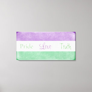 Toile Fierté Amour Vérité Sexe Couleurs Queer