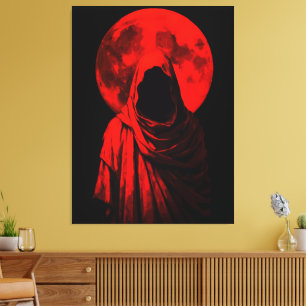 Toile Figure à capuche rouge – Fantastique Lune de sang