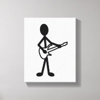 Figure de bâton guitariste