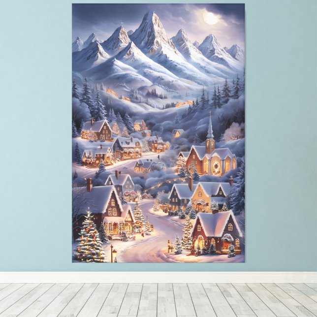 Toile Fijne Kerstfeest Winter Wonderland Greeting Card  (Insitu (Plancher de Bois))