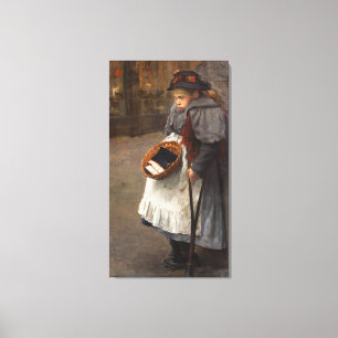 Toile Fille aux allumettes Pauvre gamin des rues Pauvret