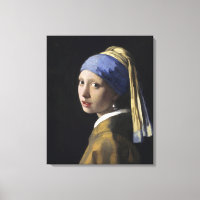 Fille avec une perle à oreille par Johannes Vermee