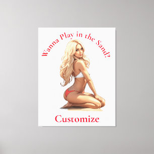 Toile Fille de plage de Bikini Thunder_Cove