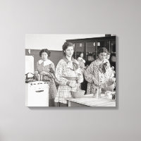 Filles du lycée en train de cuisiner, 1935