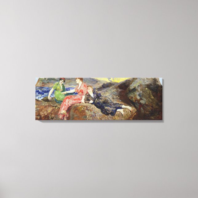 Toile Filles sur le rivage, c.1884-85 (Recto)