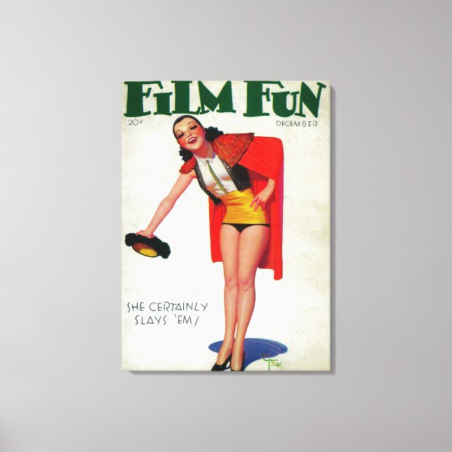 Toile Film Fun Magazine Couverture 8 (Recto)