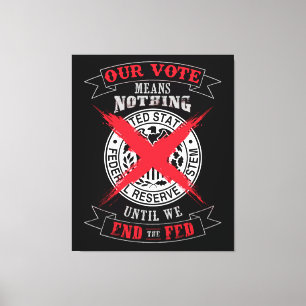 Toile Fin du mur d'art de la Fed