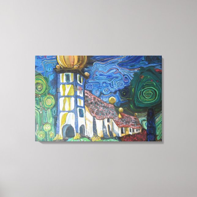 Toile Fine art inspired by Hundertwasser (Recto)