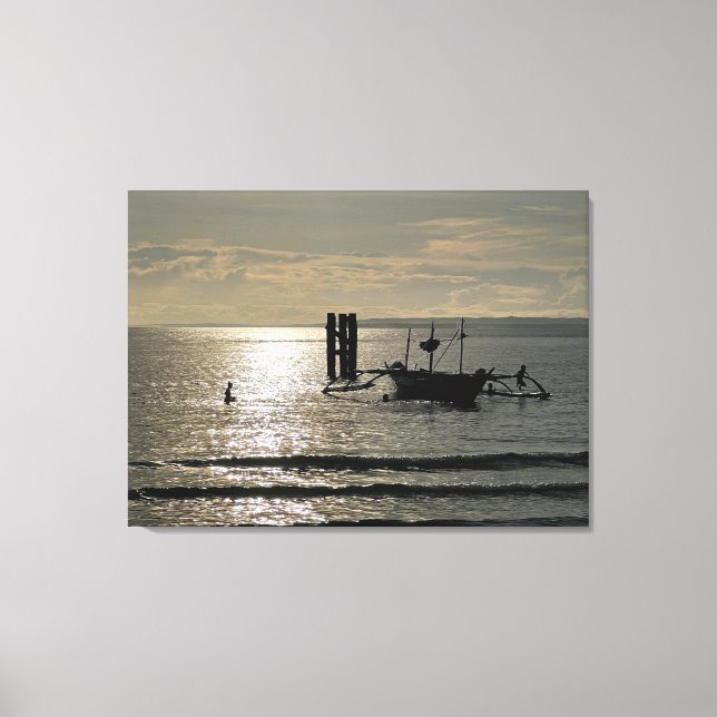 Toile Fisherman Boat at Sunrise (Recto)