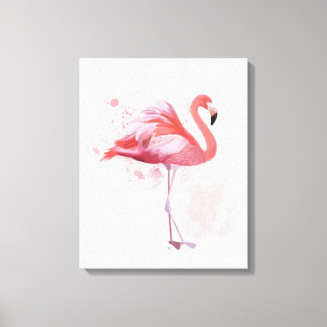 Toile Flamant rose de bouffée (Recto)