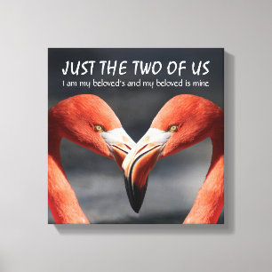 Toile Flamingo Chrétien RIEN QUE NOUS DEUX Écriture