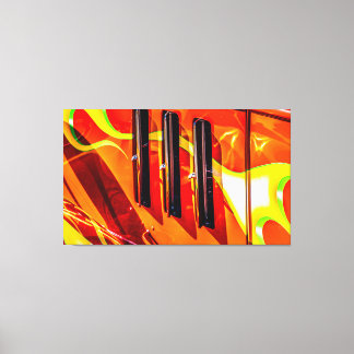 Toile Flammes à tiges chaudes