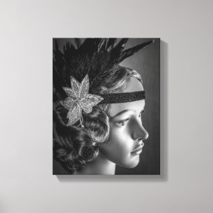 Toile Flapper des années 1289-1920 avec bandeau